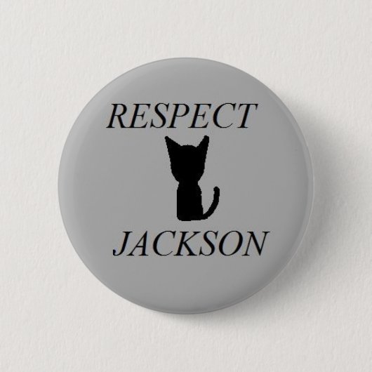 Respekt-Jackson-Knopf Button (Vorderseite)