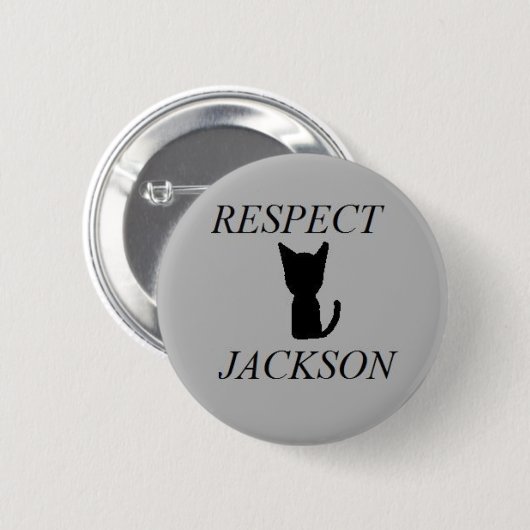 Respekt-Jackson-Knopf Button (Vorne & Hinten)