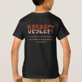 Respekt-Kindergröße T-Shirt (Rückseite)