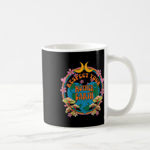 Respekt Mutter Day Groovy Hippie Mushroom Earth Kaffeetasse