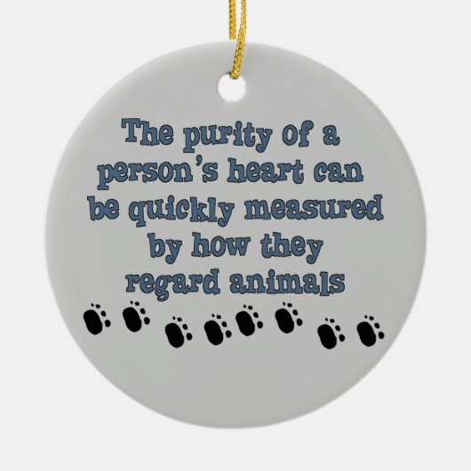 Respekt-Tiere Keramikornament (Vorne)