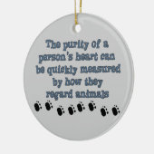 Respekt-Tiere Keramikornament (Links)