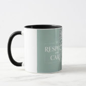 Respekt und Fürsorge - Ein Geschenk für das Herz Tasse (Links)