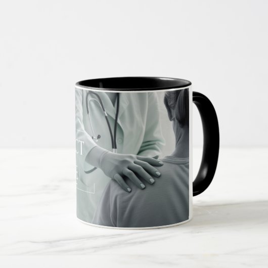 Respekt und Fürsorge - Ein Geschenk für das Herz Tasse (VorderseiteRechts)