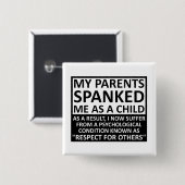 Respekt vor anderen Funny Button (Vorne & Hinten)