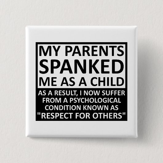 Respekt vor anderen Funny Button (Vorderseite)