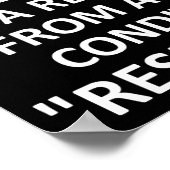 Respekt vor anderen Funny Poster (Ecke)