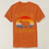 Respekt vor Capybara Animal Funny Capybara Lover T-Shirt (Design vorne)