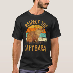 Respekt vor Capybara Animal Funny Capybara Lover T-Shirt