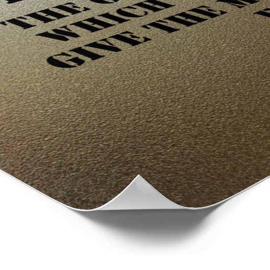 Respekt vor Chrombeplattung. Poster (Ecke)