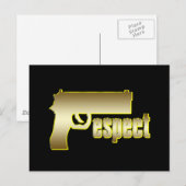 Respekt vor Gold Postkarte (Vorne/Hinten)