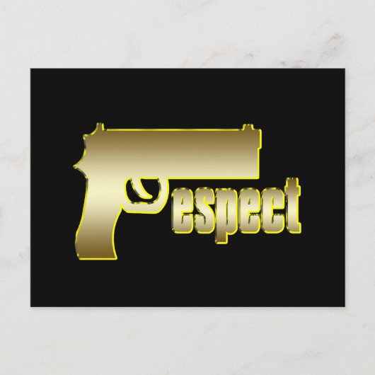 Respekt vor Gold Postkarte (Vorderseite)