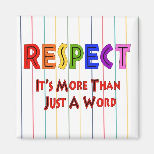 Respekt vor Regenbogen Magnet (Vorne)