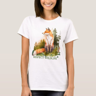 Respekt vor Wildlife Red Fox T - Shirt