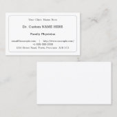 respektable, neutrale Visitenkarte (Vorne/Hinten)