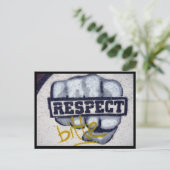 Respektfäuste Postkarte (Stehend Vorderseite)