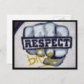 Respektfäuste Postkarte (Vorne/Hinten)