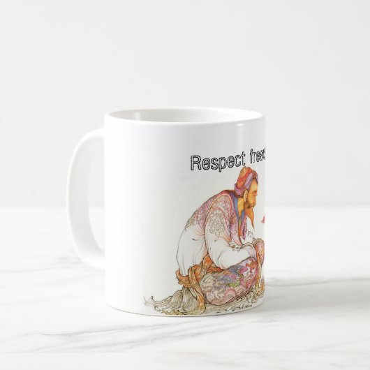 Respektfreiheit Kaffeetasse (Vorderseite Links)