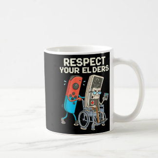 Respektiere ältere Retro-Gamer-Fun-Gamer-Controlle Kaffeetasse