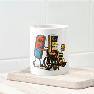 Respektiere deine Älteren Gaming Control Retro Lus Kaffeetasse