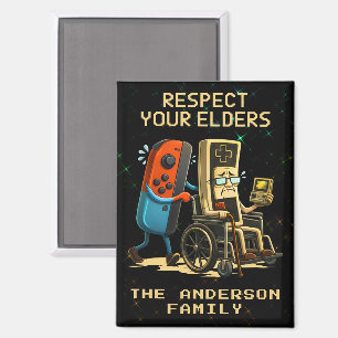 Respektiere deine Älteren Retro-Gaming-Control Lus Magnet