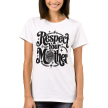 Respektiere deine Mutter Groovy 70er Retro Muttert