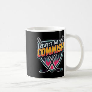 Respektiere den Commish Fantasy Hockey Kaffeetasse