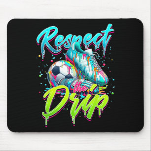 Respektiere den Drip Fußball Eis Drip mit Streusel Mousepad