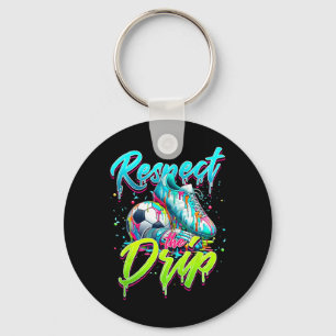 Respektiere den Drip Soccer Eiscreme-Drip mit Stre Schlüsselanhänger