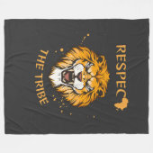 Respektiere den Stamm | Fleece-Decke Fleecedecke (Vorderseite (Horizontal))