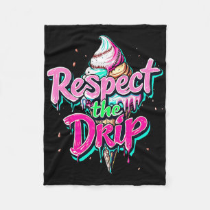 Respektiere den Tropfen Bysebyll Eistüten-Tropfen Fleecedecke