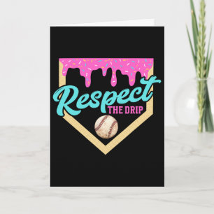 Respektiere den Tropfen Bysebyll Home Plate Eiscre Karte