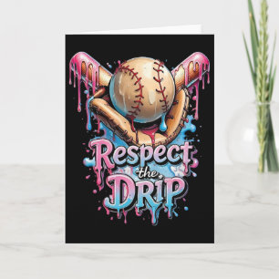 Respektiere den Tropfen Bysebyll Home Plate Eiscre Karte