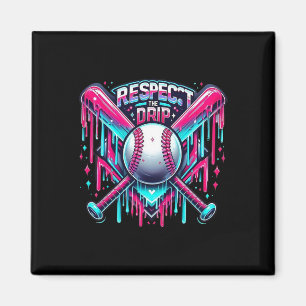 Respektiere den Tropfen Bysebyll Home Plate Eiscre Magnet