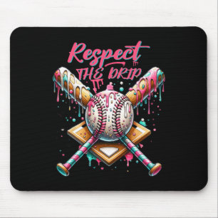 Respektiere den Tropfen Bysebyll Home Plate Eiscre Mousepad