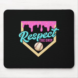 Respektiere den Tropfen Bysebyll Home Plate Eiscre Mousepad