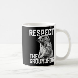 Respektiere den Waldmurmeltier lustiger Groundhog Kaffeetasse