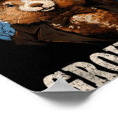 Respektiere den Waldmurmeltier lustiger Groundhog  Poster (Ecke)