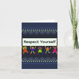Respektiere-dich-selbst-Grußkarte Karte