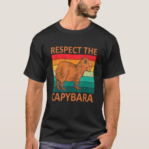 Respektiere die Capybara Vintage Süße Tiere T-Shirt
