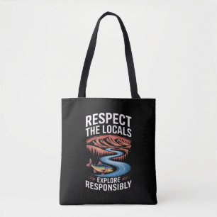 Respektiere die lokalen Fische Ozean Rette den Pla Tasche