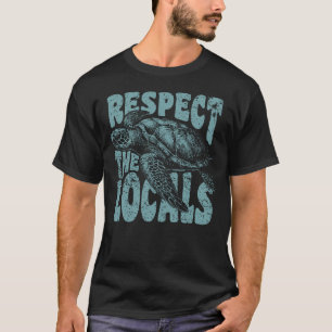 Respektiere die lokalen Meeresschildkröten Vintage T-Shirt
