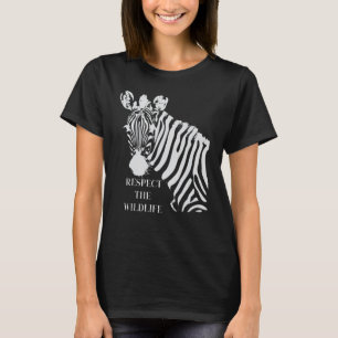 Respektiere die Tierwelt Sei freundlich mit Pferde T-Shirt