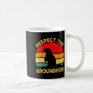 Respektiere die Waldmurmeltiere Nagetiere Niedlich Kaffeetasse