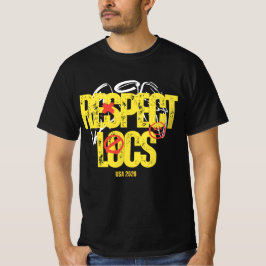 "Respektiere Loc's" Herren T-Shirt mit Dreadlock-G