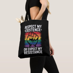 Respektiere meine Existenz oder erwarte meinen Wid Tasche