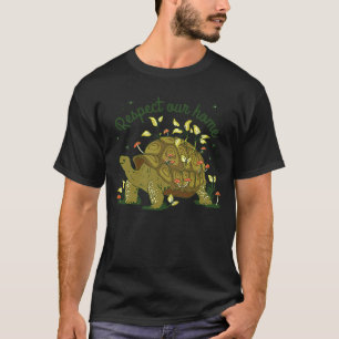 Respektiere unsere Heimat Schildkröten-Natur Vega T-Shirt
