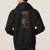 Respektieren der Bruderschaft Motorrad Basic Hoodi Hoodie (Rückseite)