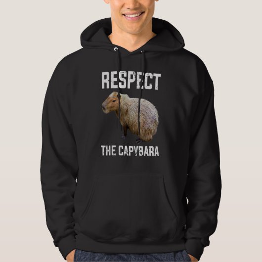 Respektieren der Capybara Capibara-Nagel Hoodie (Vorderseite)