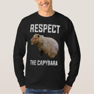 Respektieren der Capybara Capibara-Nagel T-Shirt